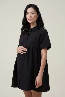 COTTON ON Maternity Friendly Loose Short Sleeve Mini Dress