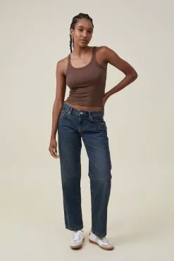 COTTON ON Staple Rib Scoop Neck Tank