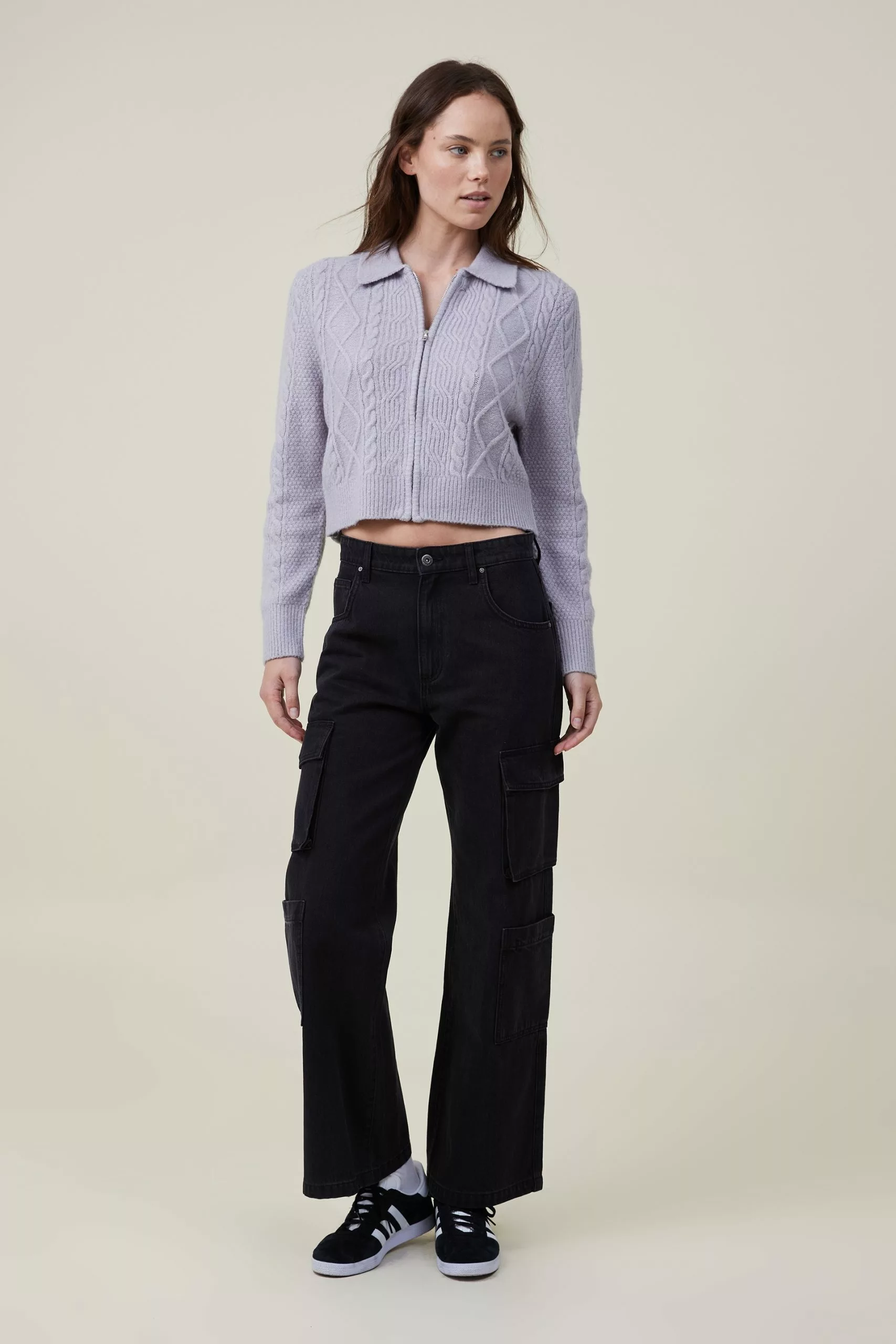 COTTON ON Zip Through Collar Cardigan - Image 2