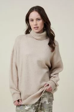 COTTON ON Blondie Oversized Roll Neck Pullover