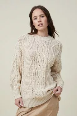 COTTON ON Oversized Cable Pullover