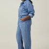 COTTON ON Long Sleeve Denim Boiler Suit
