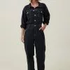 COTTON ON Long Sleeve Denim Boiler Suit