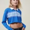 COTTON ON Winona Crop Polo Long Sleeve