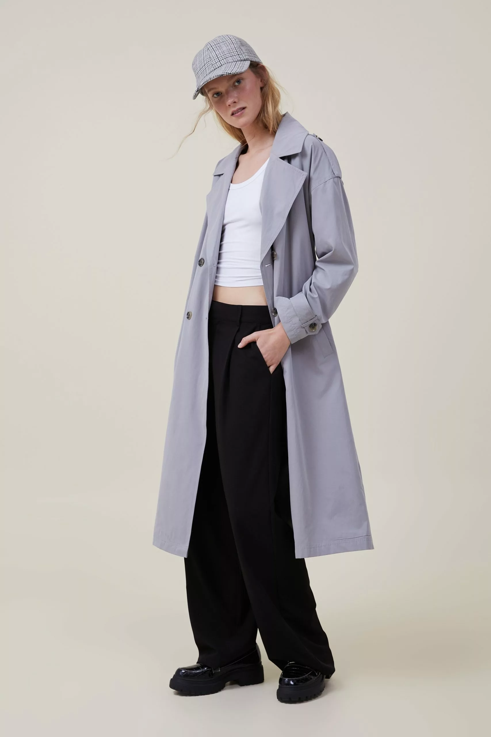 COTTON ON Drop Shoulder Trench Coat - Image 2