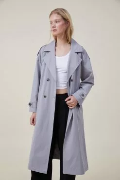 COTTON ON Drop Shoulder Trench Coat