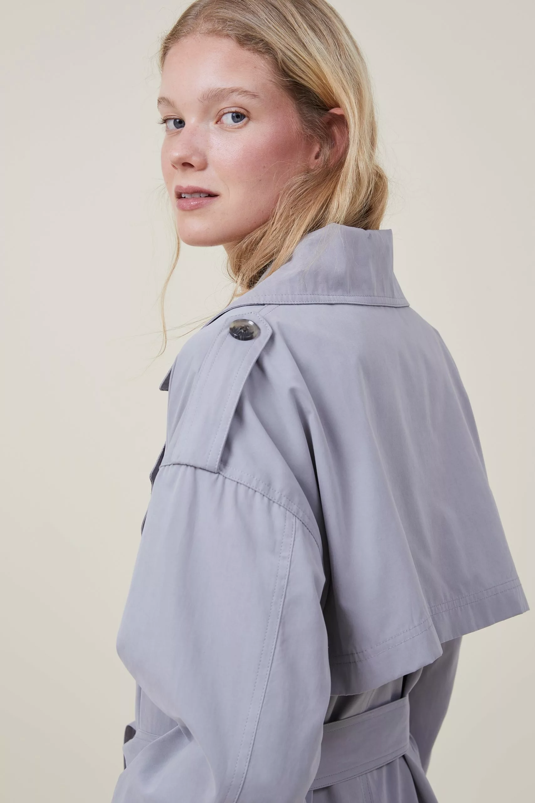 COTTON ON Drop Shoulder Trench Coat - Image 4