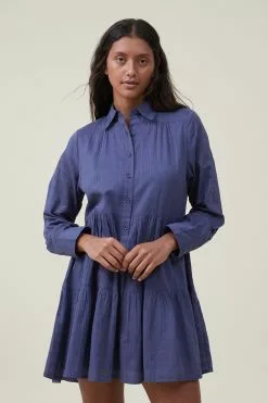 COTTON ON Shannon Button Front Shirt Mini Dress