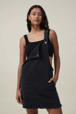 COTTON ON Denim Utility Pinafore Dress