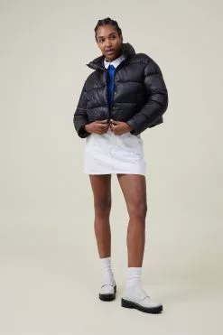 COTTON ON Cropped Puffer Jacket