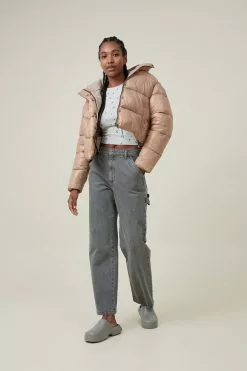COTTON ON Cropped Puffer Jacket