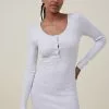 COTTON ON Henley Knit Mini Dress