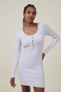 COTTON ON Henley Knit Mini Dress