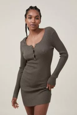 COTTON ON Henley Knit Mini Dress
