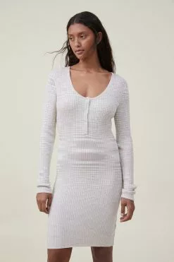 COTTON ON Henley Knit Mini Dress