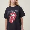 COTTON ON Oversized Rolling Stones Music Tee