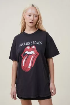 COTTON ON Oversized Rolling Stones Music Tee