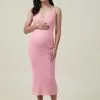 COTTON ON Maternity Friendly Urban Rib Midi Dress