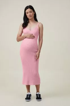 COTTON ON Maternity Friendly Urban Rib Midi Dress