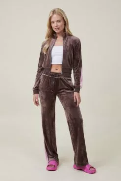 COTTON ON Velour Low Rise Pant