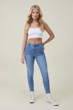 COTTON ON High Rise Cropped Skinny Jean
