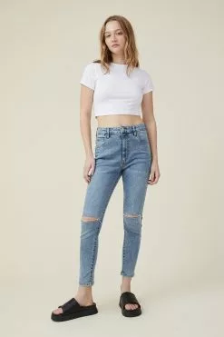 COTTON ON High Rise Cropped Skinny Jean
