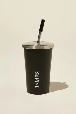 COTTON ON Metal Smoothie Cup Personalised