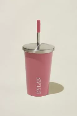 COTTON ON Metal Smoothie Cup Personalised