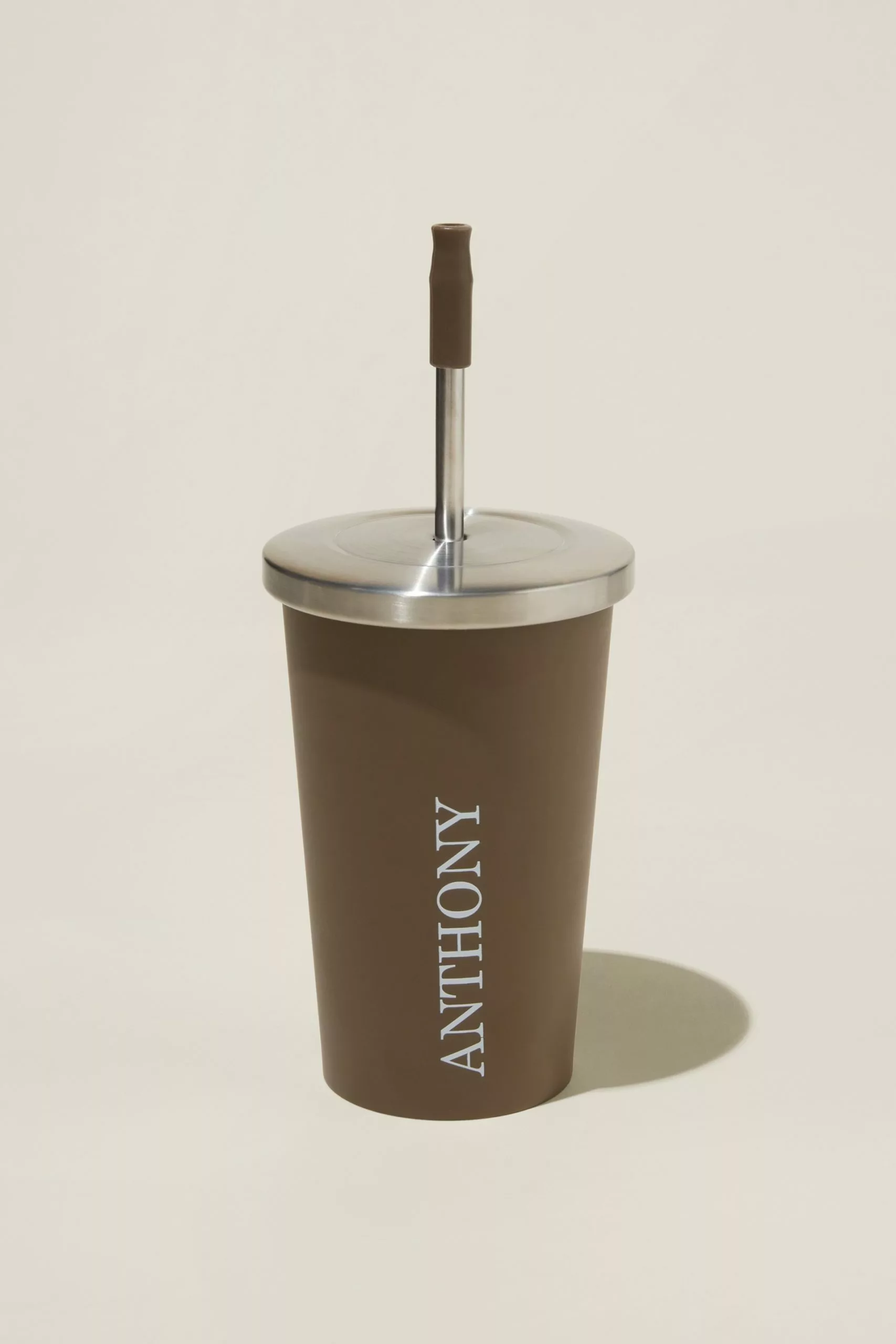 COTTON ON Metal Smoothie Cup Personalised