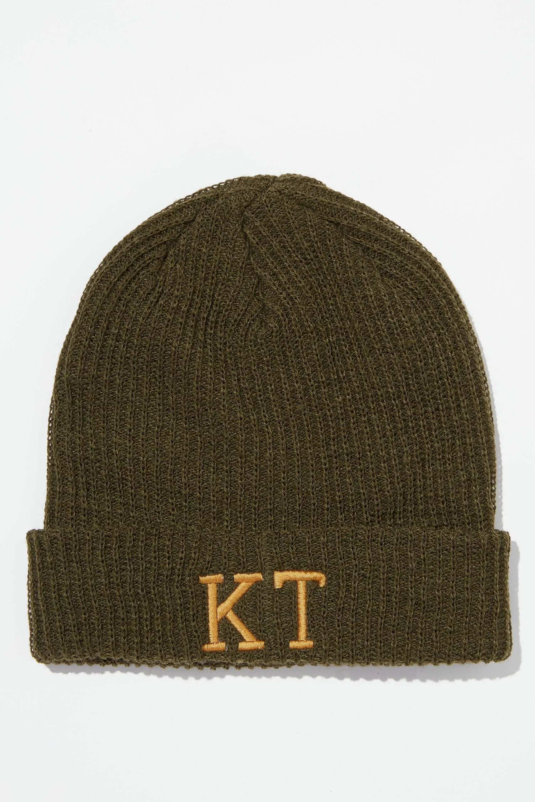 COTTON ON Ribbed Beanie Personalised