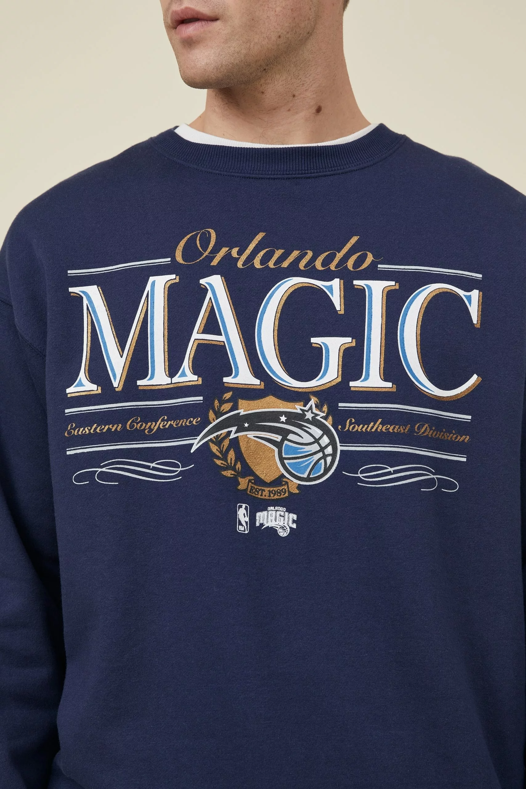 COTTON ON Active Nba Oversized Crew Fleece - Image 4