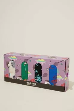 COTTON ON Novelty 4 Pack Of Socks