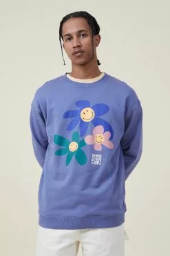 COTTON ON Smiley Crew Fleece