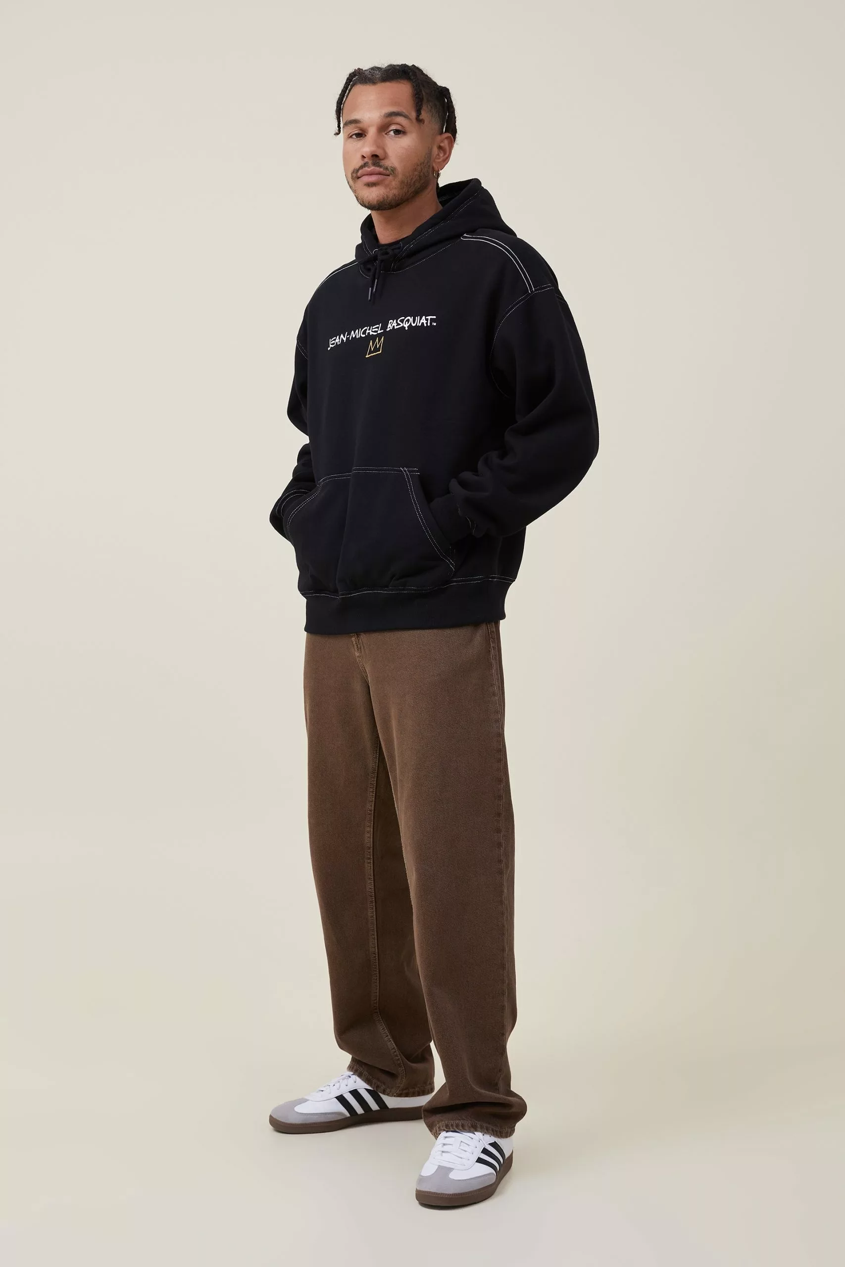 COTTON ON Basquiat Oversized Hoodie - Image 3