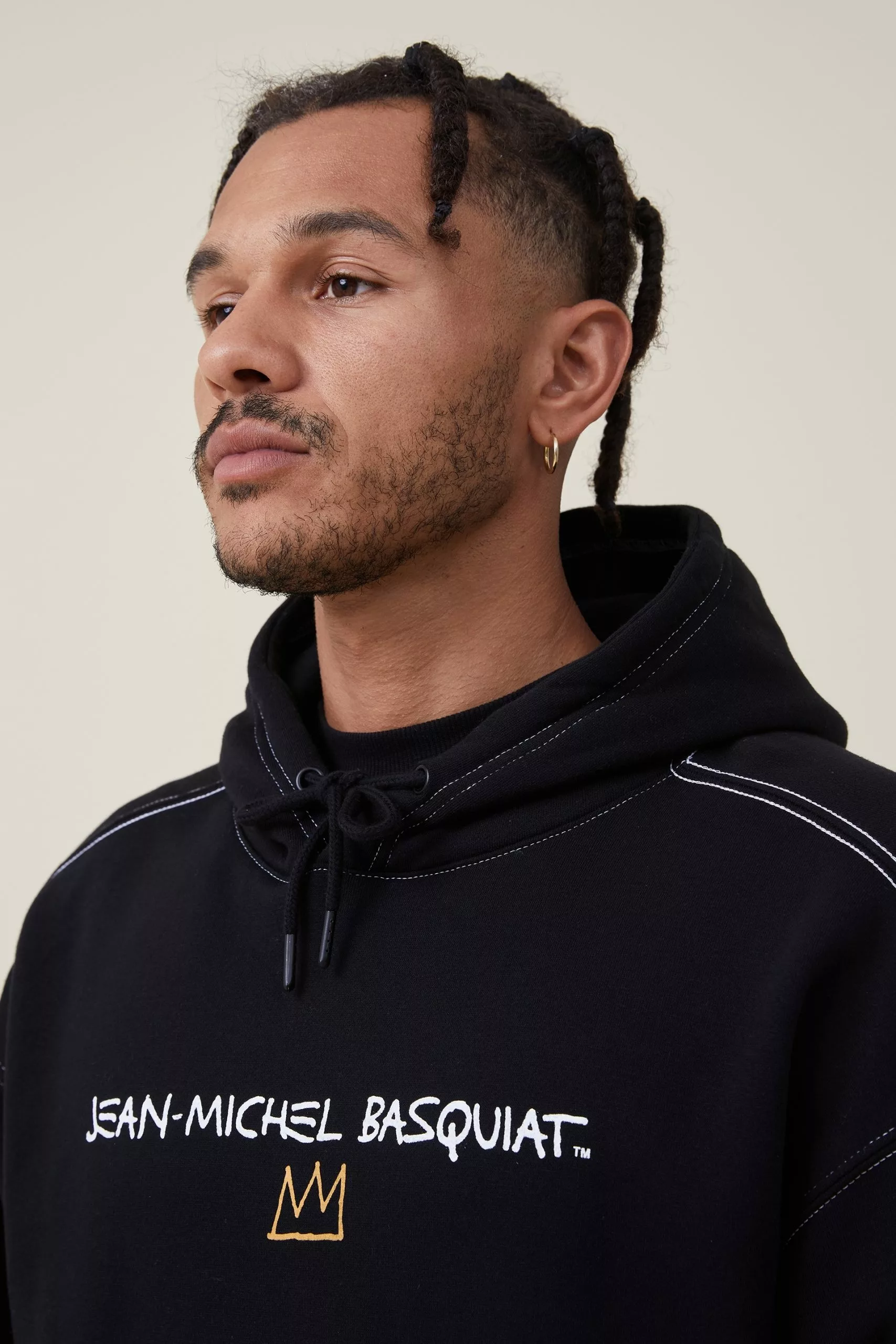 COTTON ON Basquiat Oversized Hoodie - Image 5