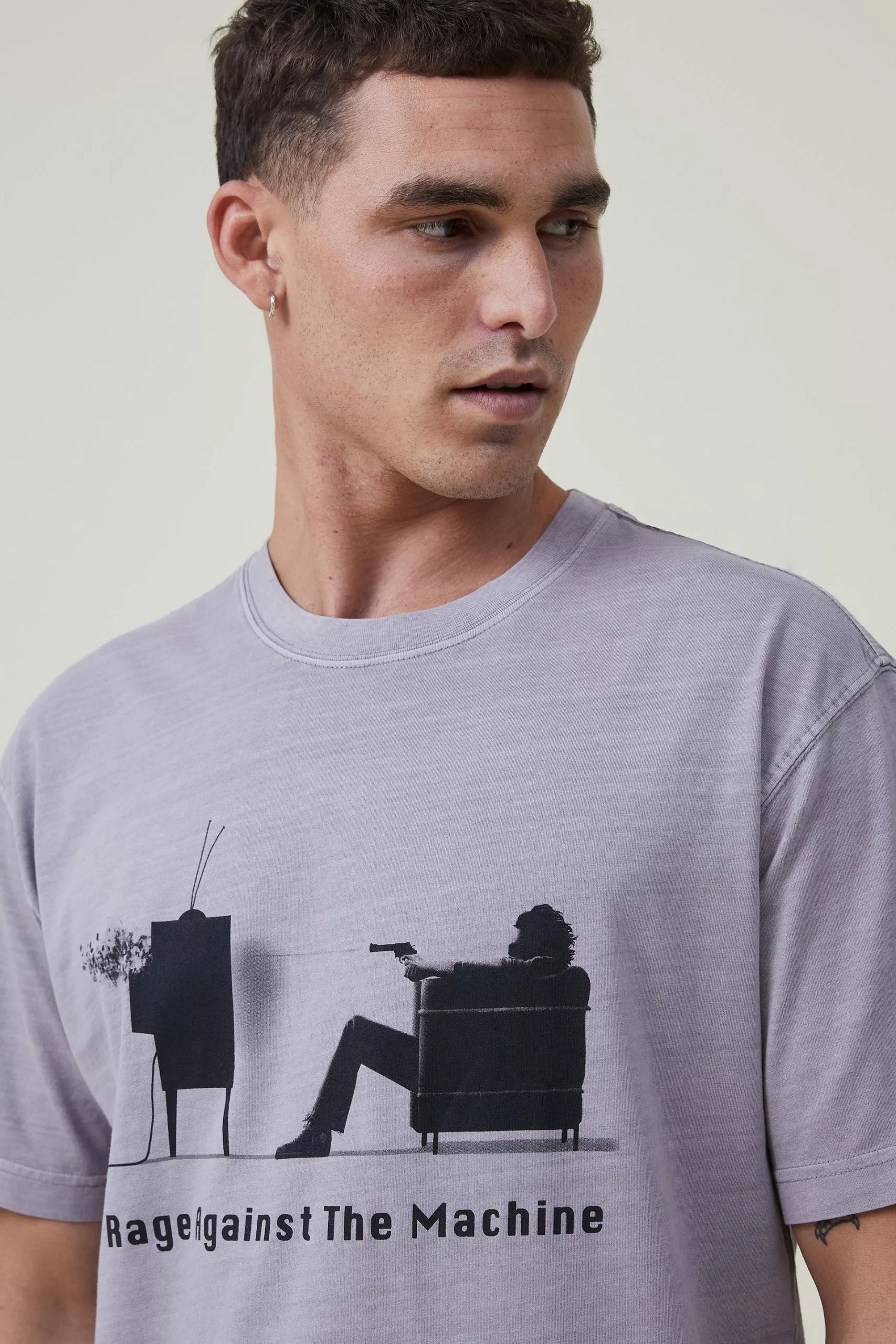 COTTON ON Premium Loose Fit Music T-Shirt - Image 4