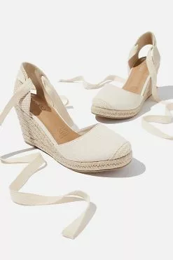 Rubi Jardan Tie Up Espadrille Wedge