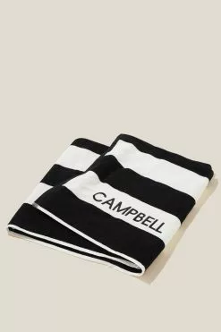 Body Personalised Cotton Beach Towel