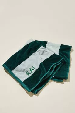 Body Personalised Cotton Beach Towel