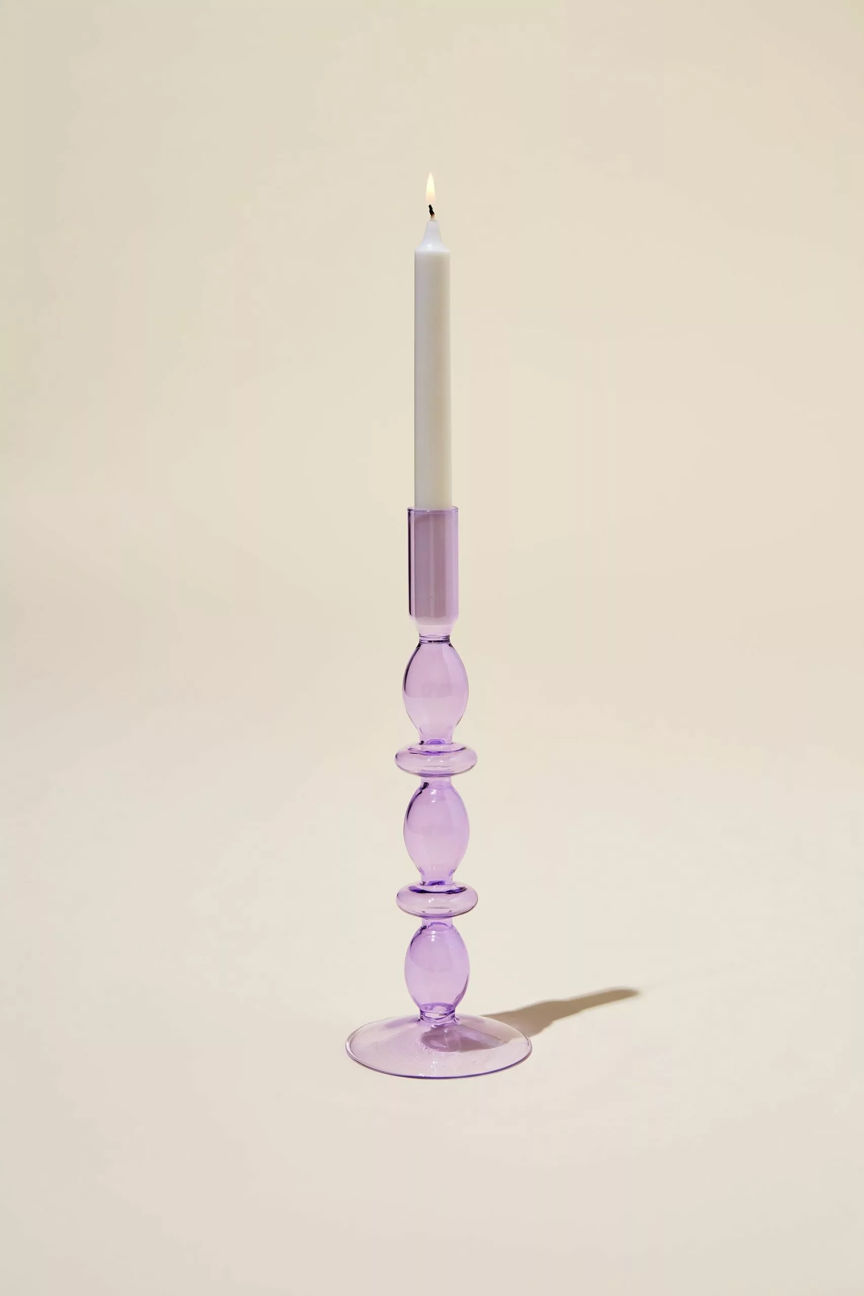 Body Tall Glass Candle Holder - Image 2