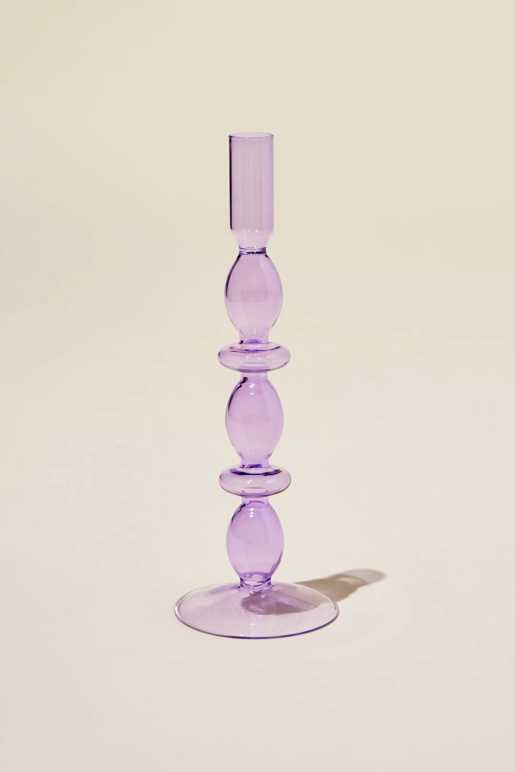 Body Tall Glass Candle Holder