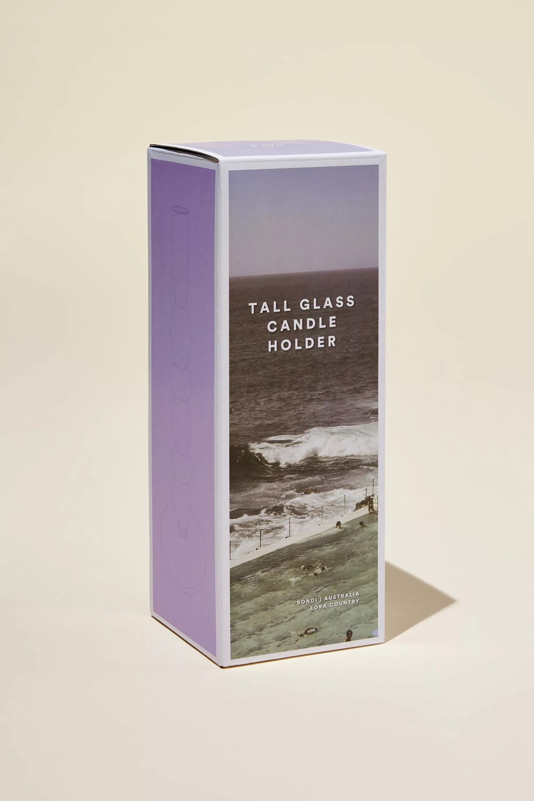 Body Tall Glass Candle Holder - Image 3