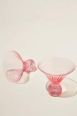 Body Ribbed Martini Glass 2Pk