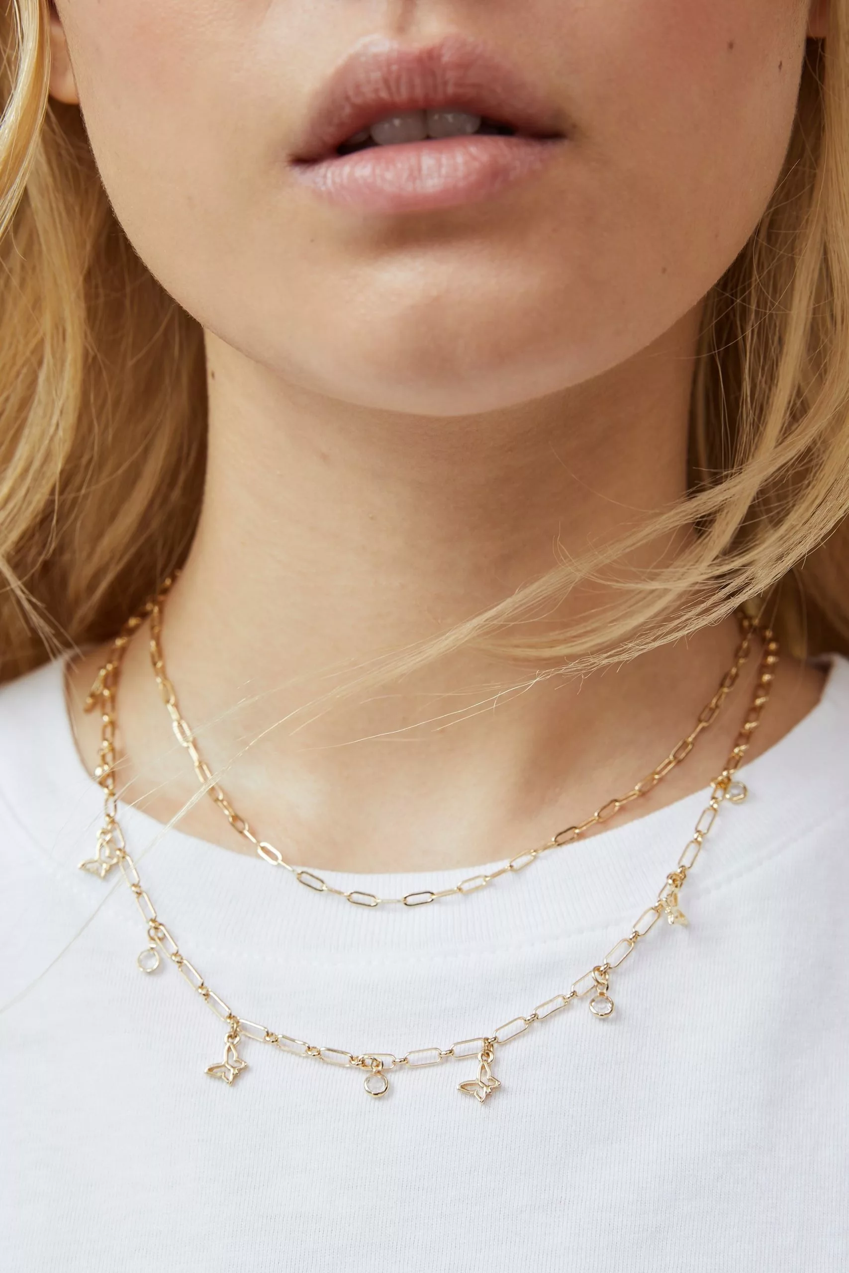 Rubi 2Pk Fine Chain Necklace