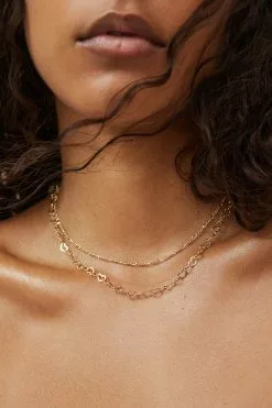 Rubi 2Pk Fine Chain Necklace