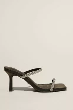 Rubi Daisy Diamante Double Strap Mule