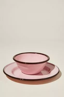 Body Enamel Plate And Bowl Set