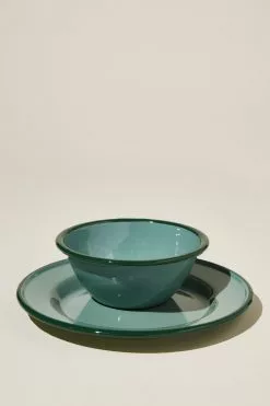 Body Enamel Plate And Bowl Set
