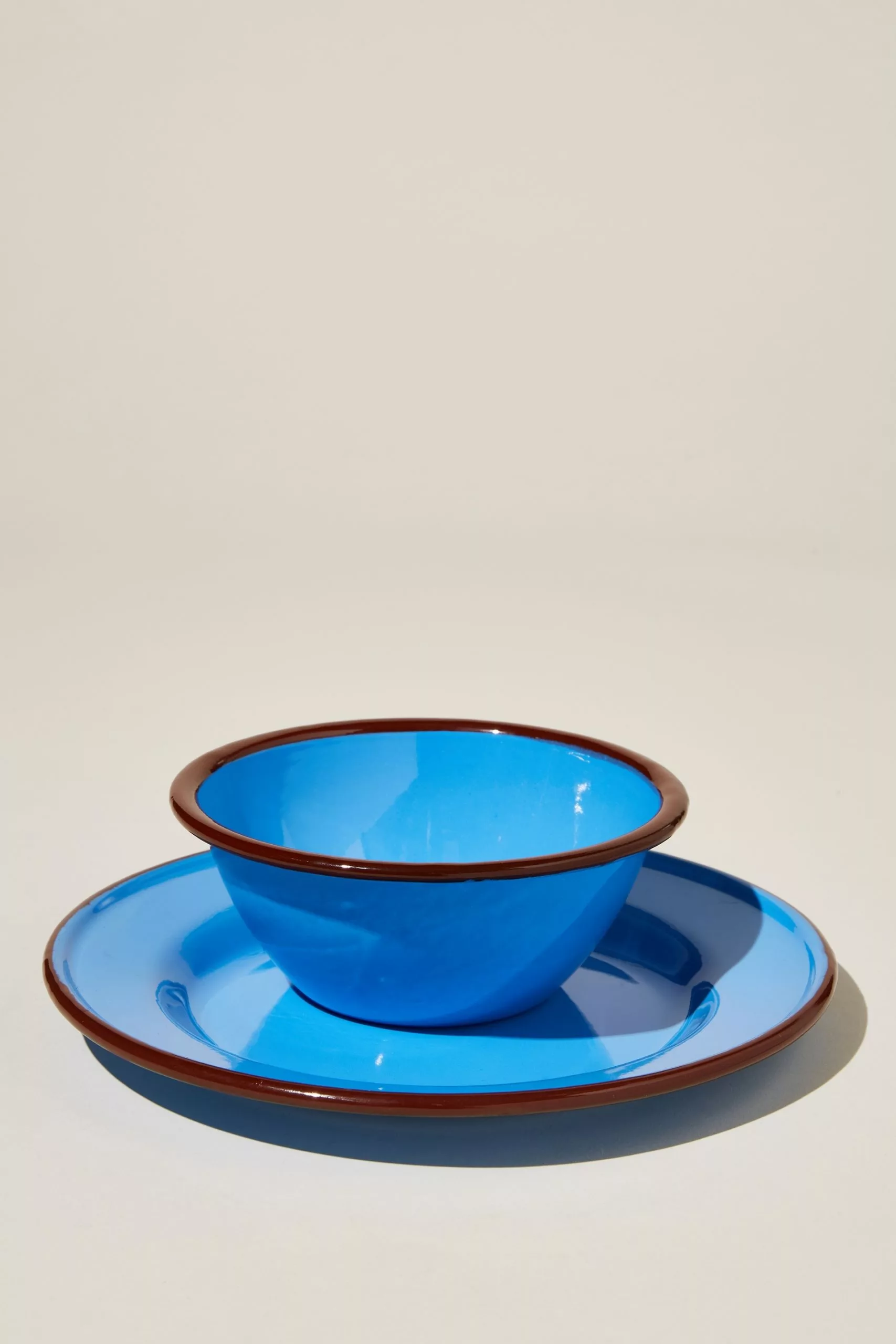 Body Enamel Plate And Bowl Set