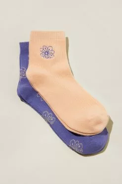 Rubi The Perfect Pair Quarter Crew Sock 2Pk